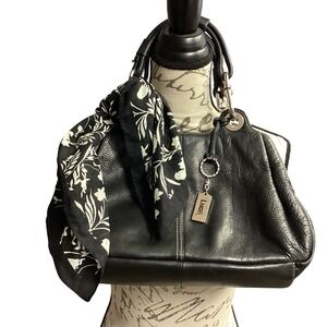 Luce Black‎ Leather Satchel Shoulder Bag Designer Quality Handbag Purse Soft